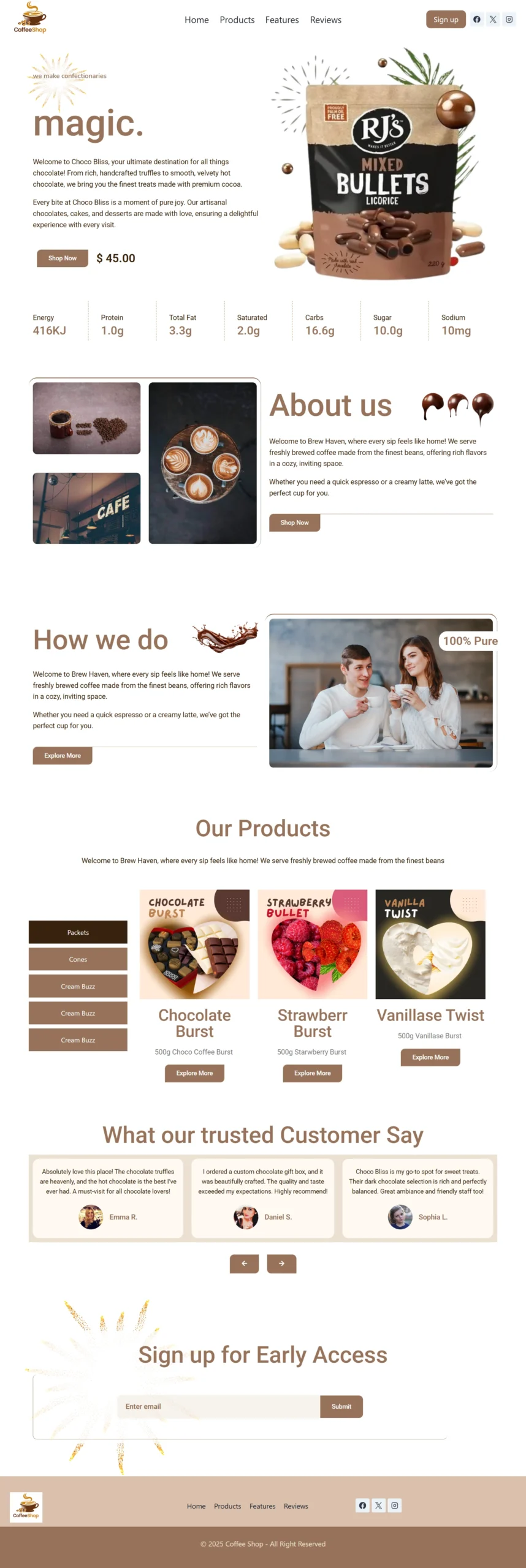 Bakery Landing Page