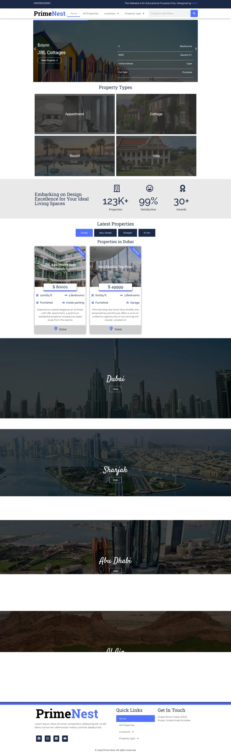 Real Estate WordPress Website